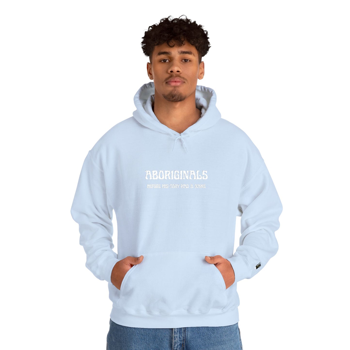 Aboriginal "Before His-tory Had A Name" Hoodie — Embroidered Statement Hoodie
